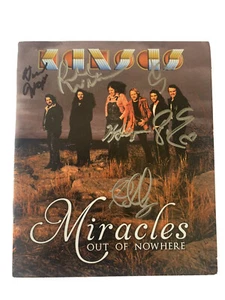 Cubierta de folleto en DVD autografiada firmada por la banda de Kansas x los 6 certificados por Beckett - Imagen 1 de 4