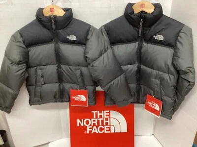 The North Face Nuptse Boys Jacket Graphinte Grey #A493044 NWT - Image 1 of 4