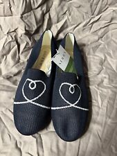 Women’s Flats Size 8 Navy Blue Ballet Style - Made Of All Recycled Materials