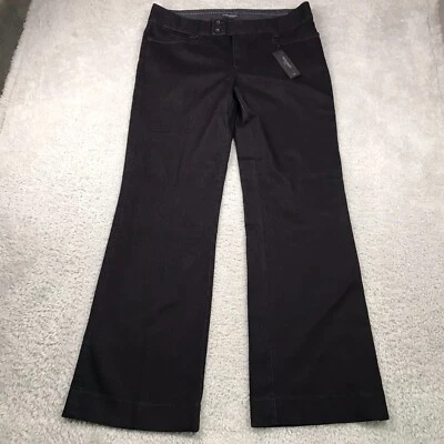 Pantalones acampanados Banana Republic Sloan Fit para mujer 14 negros algodón elástico NUEVOS NUEVOS CON ETIQUETAS Foto 1 de 4