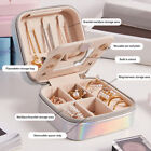 PU Leather Detachable Double Layer Velvet Mini Jewelry Box Earring With Mirror