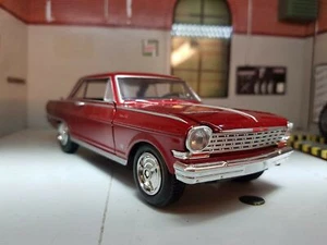 Chevrolet Nova SS 1964 Chevy Muscle Car Red Newray Diecast 1:24 1:25 Scale Model - Picture 1 of 12
