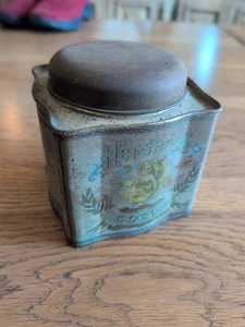 BRISTOL WARE VINTAGE HERSHEYS HOT COCOA METAL TIN GREEN HFC ANGEL - Picture 1 of 5