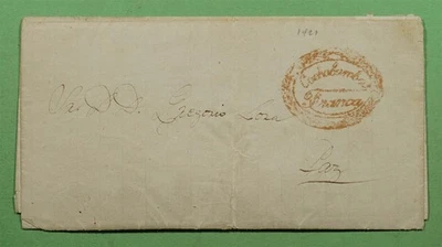 DR WHO 1866 BOLIVIA STAMPLESS F/L COCHABAMBA TO PAZ w17121 - Image 1 of 4
