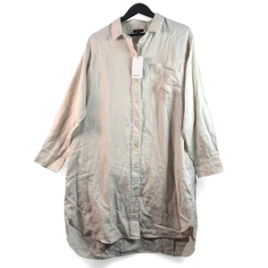 Nwt New Quince Womens Tunic Button Shirt Dress Sz L Large - Picture 1 of 3