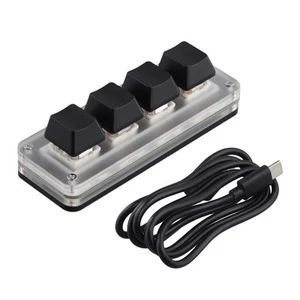 USB-Programmiermakro, Benutzerdefinierte Tastatur, RGB, 4 Tasten, Drehknopf1870 - Bild 1 von 7