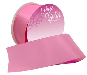 Morex Ribbon Double-Faced Satin 1.5"X5yd-Hot Pink - Picture 1 of 1