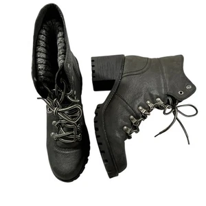 Union Bay Gr. 8,5 Grunge Chunky Plateau Blockabsatz Stiefel Indie Goth Punk Indie - Bild 1 von 10
