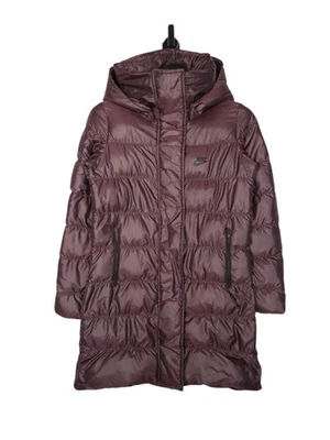 Nike Sportswear Long Puffer Jacket Size Medium Women's Purple Down Insulated - Image 1 of 4