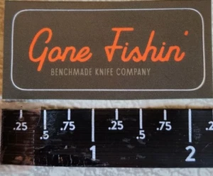 #3 - Benchmade Knives Gone Fishin' Series Vinyl Decal Sticker Shot Show 2024 - Picture 1 of 1