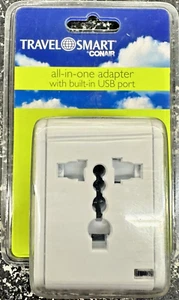 Travel Smart by Conair All In One Adapter With Outlet and USB port - Picture 1 of 8
