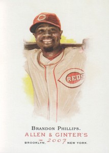 2007 Topps Allen & Ginter Baseball #127 Brandon Phillips Cincinnati Reds
