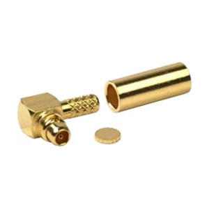 Amphenol Right Angle RP-MMCX WiFi Male Crimp Plug Reverse Polarity 262103RP NEW - Picture 1 of 1
