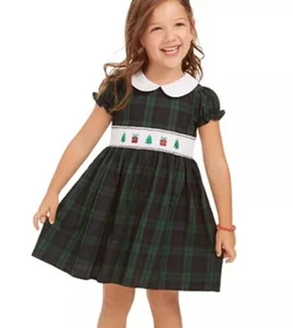 Good Lad Girls Plaid Green & Blue Holiday Christmas Theme Dress Size 5 NWT - Picture 1 of 5