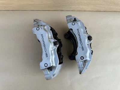04-10 PORSCHE CAYENNE AUDI Q7 OEM 18Z BREMBO SET OF 2 FRONT BRAKE CALIPERS OEM - Image 1 of 4