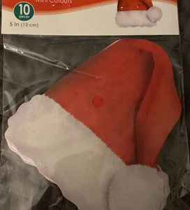 Mini Santa Hat Cutouts - Picture 1 of 3