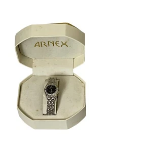 Arnex by Lucien Piccard Crystal Damen Japan Quarz Edelstahl Uhr AX2023 - Bild 1 von 10