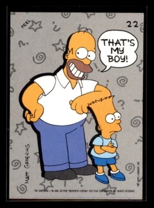 THAT'S MY BOY Homer & Bart Simpson 1990 Topps The Simpsons Sticker #22 C5 - Picture 1 of 2