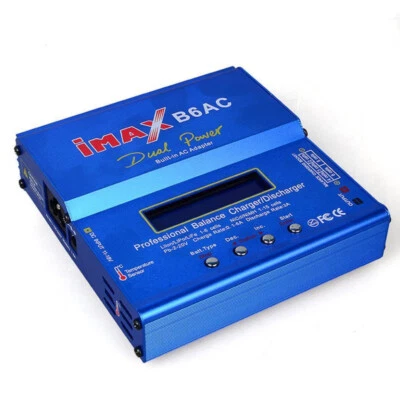 IMAX / SKYRC B6AC - LiPo Ladegerät 80W mit LCD & Netzanschluss / 14 in 1 Kabel
