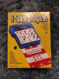 Spielesammlung * Klein Für Handgepäck 8 Spiele Rio, Mühle, Solitär, Halma Gobang - Bild 1 von 3