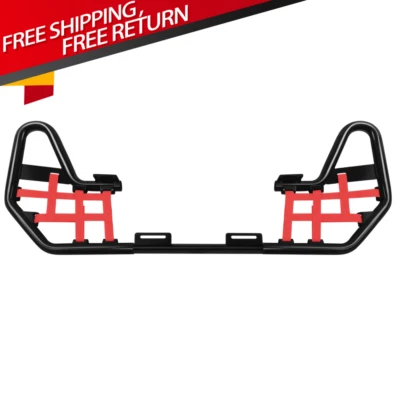 Juego de pares de barras Nerf de acero barra negra redes rojas para Honda TRX250EX 250X 2001-2020 Foto 1 de 4