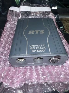 RTS BP-6000 BP6000 A4M BLK DUAL CHANNEL UNIVERSAL BELTPACK
