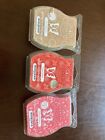 New Lot Of 3 Scentsy Wax Bars Pretty In Plaid, Baked Apple And Rainbow Sherbet