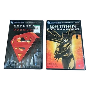 Neu versiegelt Superman Doomsday & gebraucht Batman Gotham Knight DC Universum DVD Filme - Bild 1 von 3