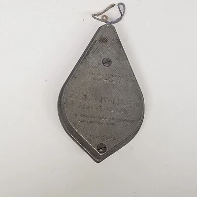 Vintage Strait-Line Chalk Line Reel Plumb Bob, Carpentry Collectible - Image 1 of 4
