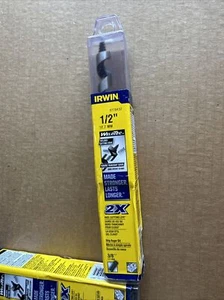 Irwin WeldTec 1/2" x 7 1/2-inch Long Ship Auger Bit - 47515 - NEW - Picture 1 of 4