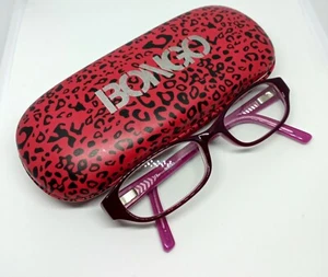 Anteojos para niños 49-16-130 Borgoña marco ovalado completo incluye estuche BONGO - Imagen 1 de 10