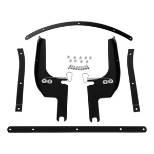 Black Windshield Windscreen Bracket Fit For Harley Road King FLHRI FLHR 94-2025 - Picture 1 of 5
