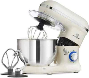Misterchef Lebensmittel Standmixer 1600W Eierbesen Knethaken Edelstahl Schneebesen EU - Bild 1 von 1