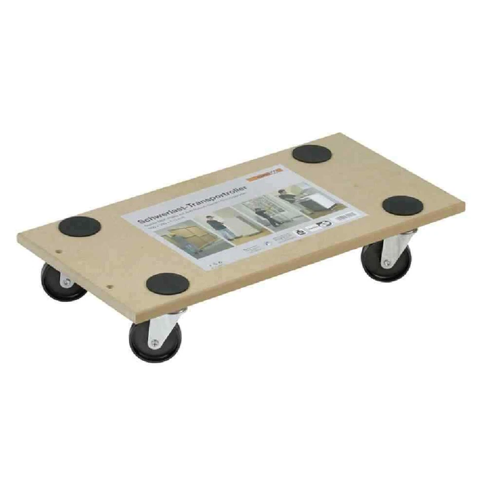 METAFRANC Transportroller 590x290 MDF max. 200 kg Lenk Möbel Kasten Rollbrett  - Bild 1 von 1