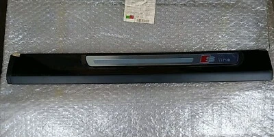Genuine Audi A6 (C6) S Line Left Hand Rear Door Sill Scuff Plate 4F0853375K NOS - Image 1 of 4
