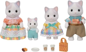 Latte Cat Family - Set di 4 personaggi bambola da collezione per età 3+ - Foto 1 di 11