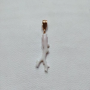 Natural Coral Pendent White Coral Pendant Coral Branch Hendmade Gemstone Pendant - Picture 1 of 9