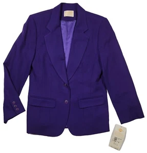 Chaqueta PENDLETON Pura 100% Lana Virgen Vintage Misses Talla 8 Púrpura EE. UU.   - Imagen 1 de 11
