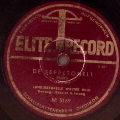 LANDLERKAPELLE WALTER WILD KOMM IN MEINEN ROSENGARTEN/SEPPETONELI 78 RPM 109-27 - Bild 1 von 3