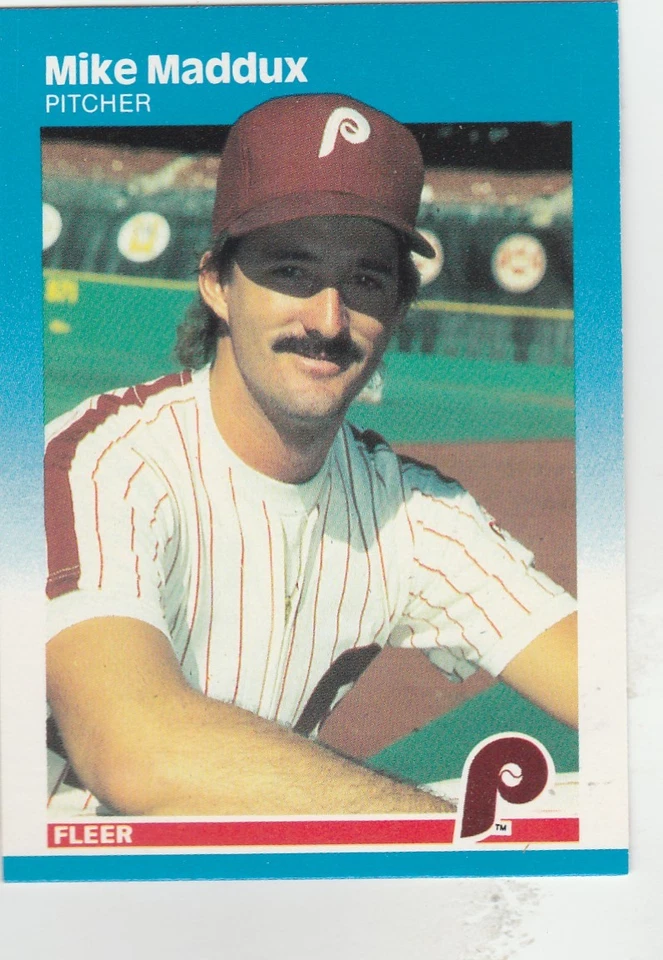 FREE SHIPPING-MINT-1987 (PHILLIES) Fleer #179 Mike Maddux RC - Image 1 of 1