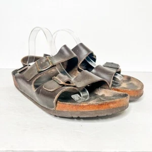 Birkenstock Milano Geöltes Leder Habana Sandalen Gr. 43 10 Herren - Bild 1 von 6