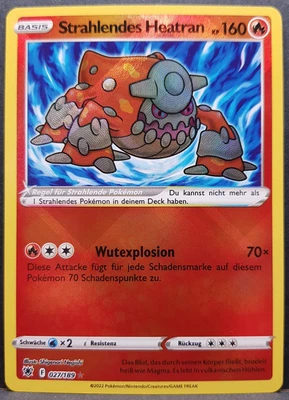 Strahlendes Heatran 027/189 Astralglanz Pokémon Pokemon Karte Deutsch Near Mint - Bild 1 von 2