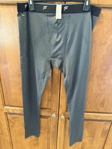 Fabletics Men’s Full Length Base Layer Tights With Phone Pocket Men’s Xl Gray - Picture 1 of 5
