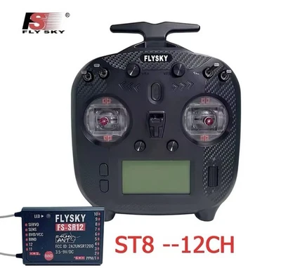 FLYSKY ST8 12CH 2.4GHz RC Transmitter SBUS English Bilingual Car Boat Aircraft - Image 1 of 4
