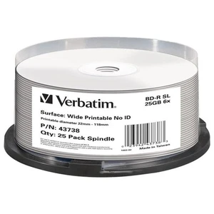 25x Verbatim BD-R SL Rohlinge 25GB 6x Schreiben bedruckbar Blu-Ray Single Layer - Bild 1 von 1