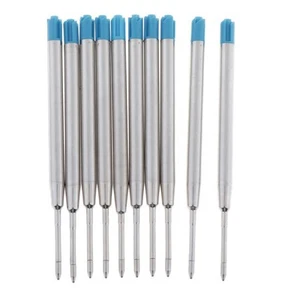 10pcs métal stylo à bille recharges de remplacement stylo à bille d'encre - Photo 1/3