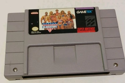 Cartucho de jogo American Gladiators SNES 1993 Nintendo testado e funcionando - Imagem 1 de 4