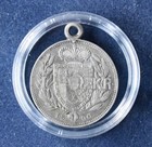 1 Krone „Johann II“, Liechtenstein 1900, Silber (ss/VF) Y# 2 mit Öse