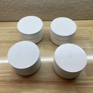 (2) Google WiFi Mesh Router GJ2CQ And (2) AC-1304 No Power Cords. - Picture 1 of 10