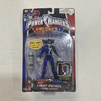Figura Power Rangers SPD Blue Light Patrol Power Ranger 5" Bandai 2002 2005 Foto 1 de 3